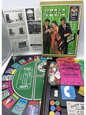 Vintage Vegas Board Game By Hasbro NBC At Home Entertainment Rare 1969 MCM READ